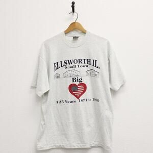 Vintage Ellsworth Illinois Small Town Big Heart T Shirt XL